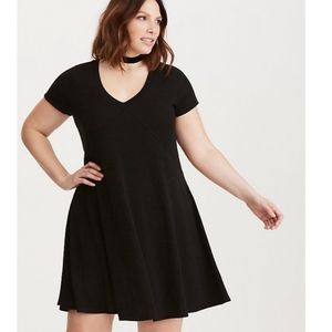 Torrid size 00 HACCI KNIT TRAPEZE DRESS